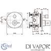 Ideal Standard CeraPlus 2 Concealed Bath Shower Mixer Dimensions